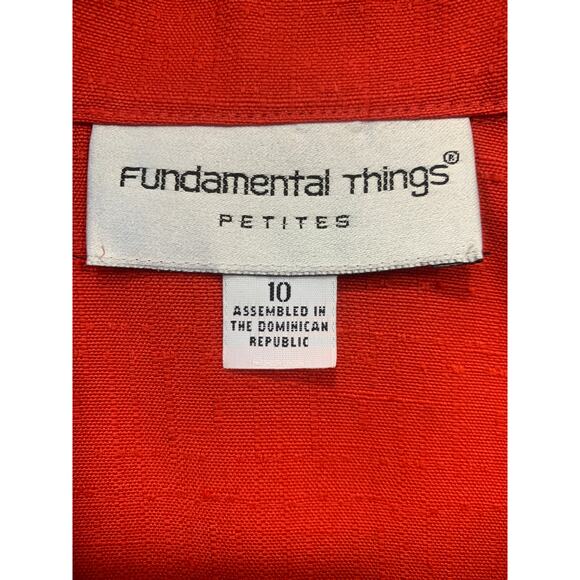 Red Fundamental Things Women's Blazer Size 10P - Picture 3 of 3